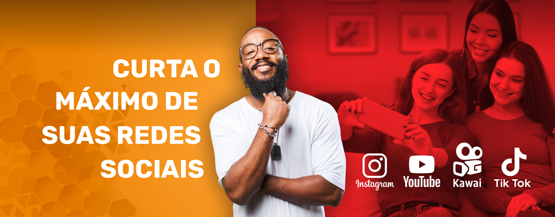 Curta o máximo das suas redes sociais com a Master Net Telecom